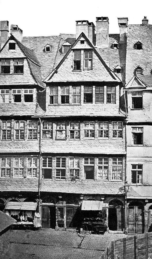 Casa en la que nación el patriarca de la familia Rothschild, Mayer Amschell Rothschild