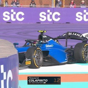 Colapinto: del trompo que lo hizo abandonar al lamento por no haber podido sumar puntos