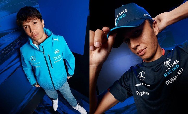 Algunos de los items a la venta en la colección de Alexander Albon. (Williams Racing)