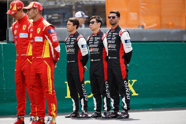 Pechito López, en las 24 Horas de Le Mans. (Prensa Toyota)