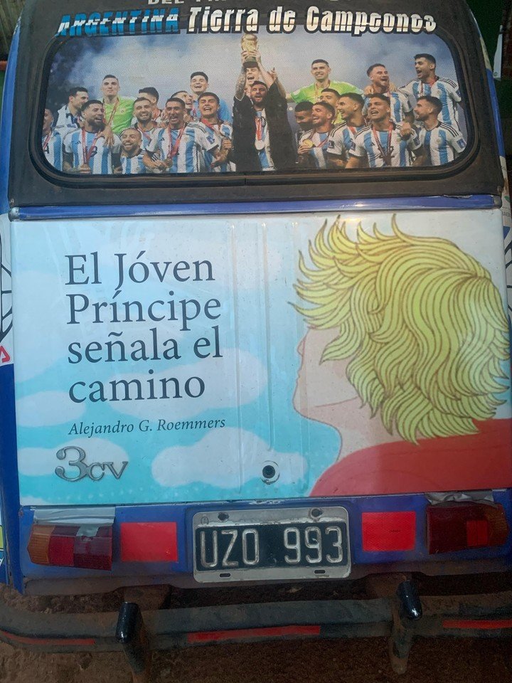 "Travesía Africana": el recorrido de los hermanos Franzosi junto a Agustín Izquierdo que buscar recorrer el continente con su vehículo Citroën 3CV y que las figuras de Lionel Messi los ayuda a cruzar fronteras (Foto: Cortesía de Ricardo Franzosi).