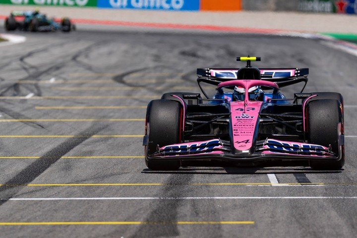 Franco en el último GP, en Barcelona. 