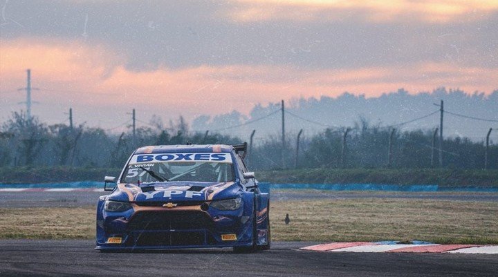 Franco Vivian (Chevrolet), durante la qualy en Rosario.