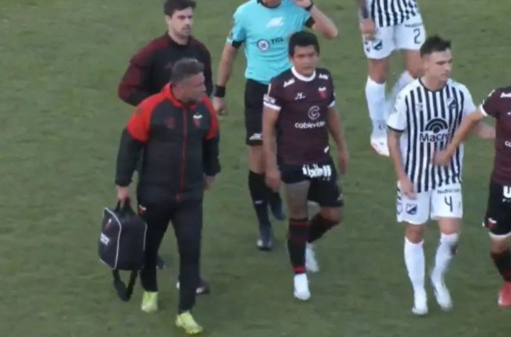 La lesión del Pulga Rodríguez ante Central Norte.
