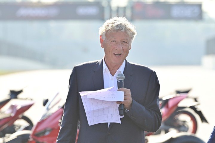Hermann Tilke en el Gálvez. (EFE/ Matías Martín Campaya)