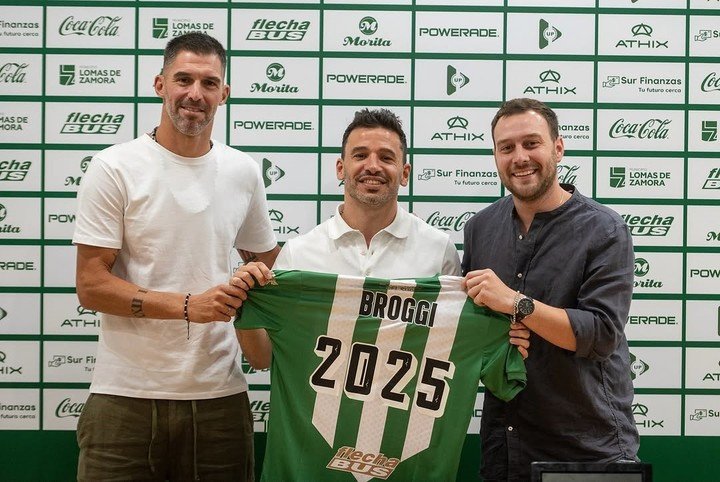 Broggi como DT de Banfield (Prensa Banfield)