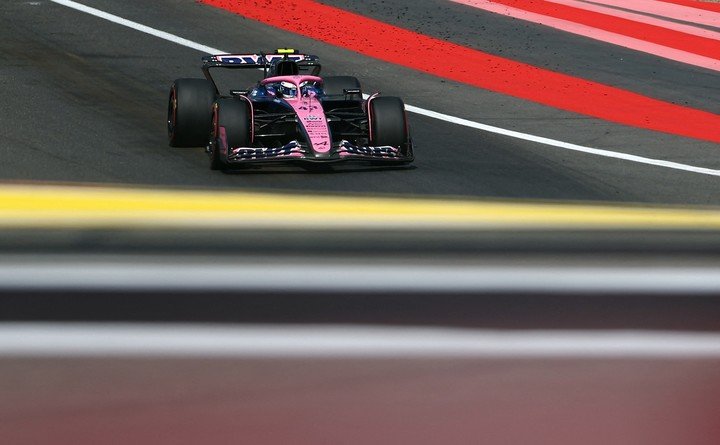 Franco Colapinto en acción durante la qualy del GP de Bélgica.
(REUTERS/Manon Cruz)
