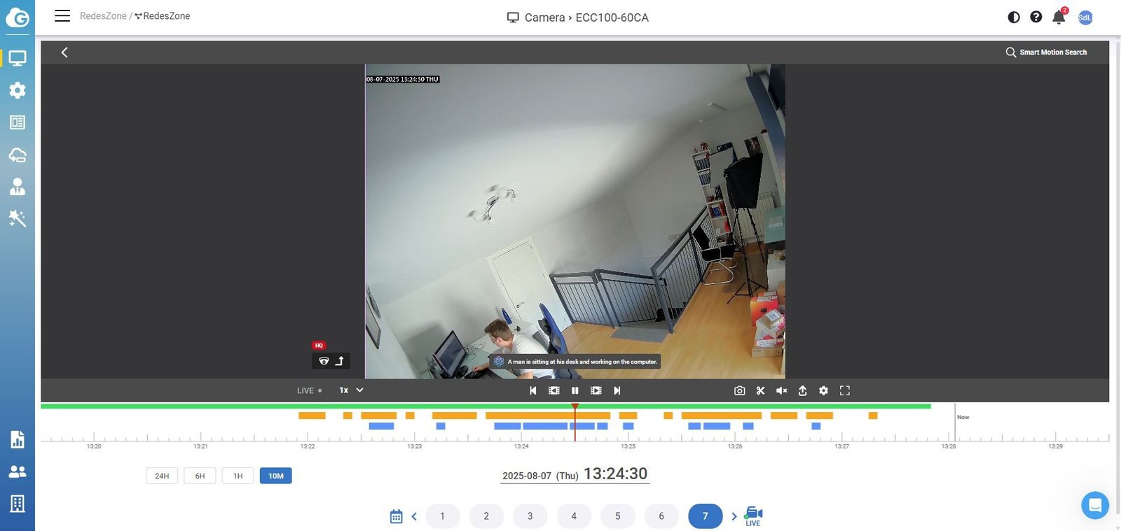 Detección por IA en la nube de la cámara IP EnGenius ECC100
