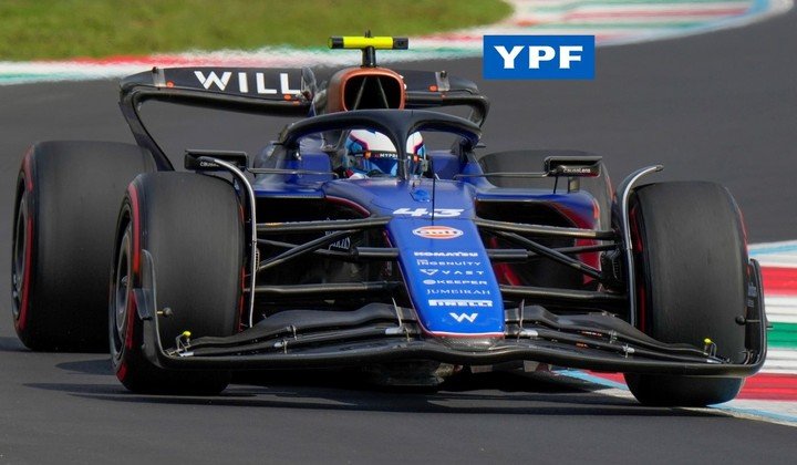 El Williams de Colapinto con el que debutó en la Fórmula 1. (Foto: AP)