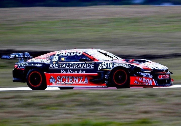 El Chevrolet de Agustín Canapino a fondo en San Luis.