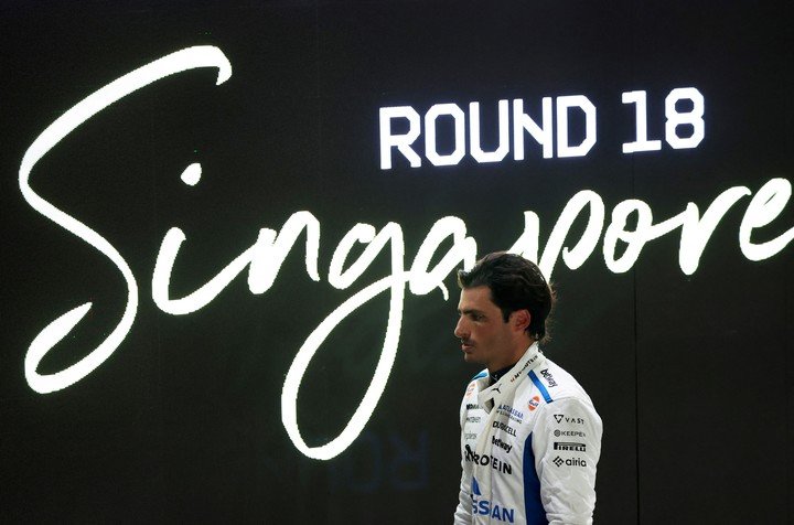 Sainz y Albon saldrán en la última fila del GP de Singapur (REUTERS).
