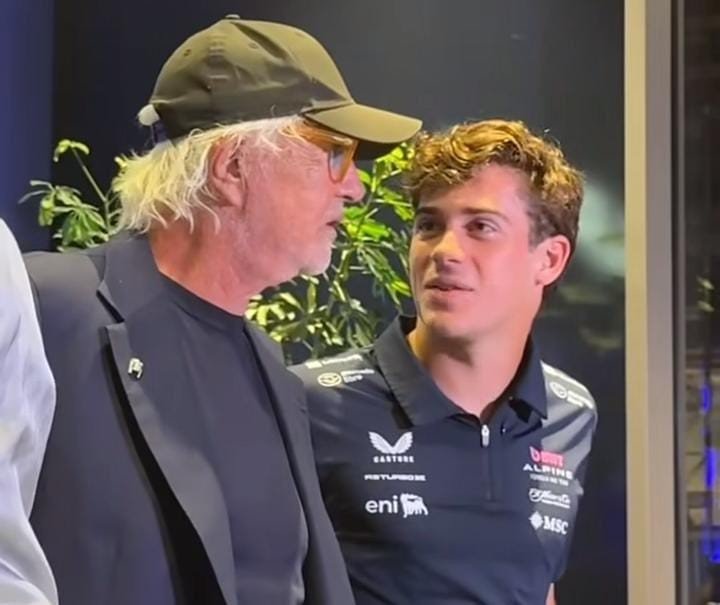 Briatore, hoy, con Franco Colapinto.