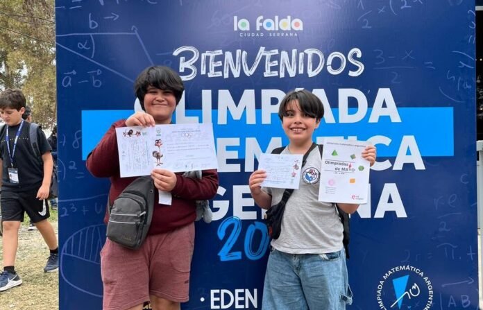Dos estudiantes municipales sobresalieron en la instancia nacional de la Olimpíada Matemática Ñandú