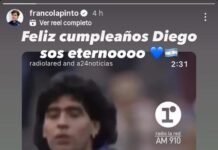 El saludo de Franco Colapinto a Diego Maradona por su cumpleaños: “Sos eterno”