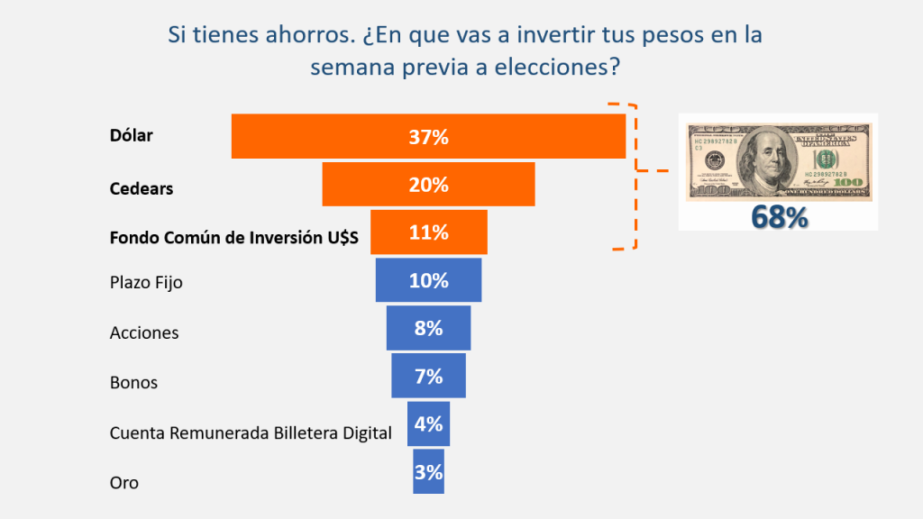 Si tenes ahorrro. ¿En que vas a invertir tus pesos en la semana previa a elecciones?