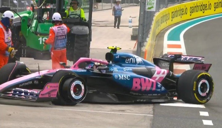 Jack Doohan chocó en Miami, su última carrera del año. 