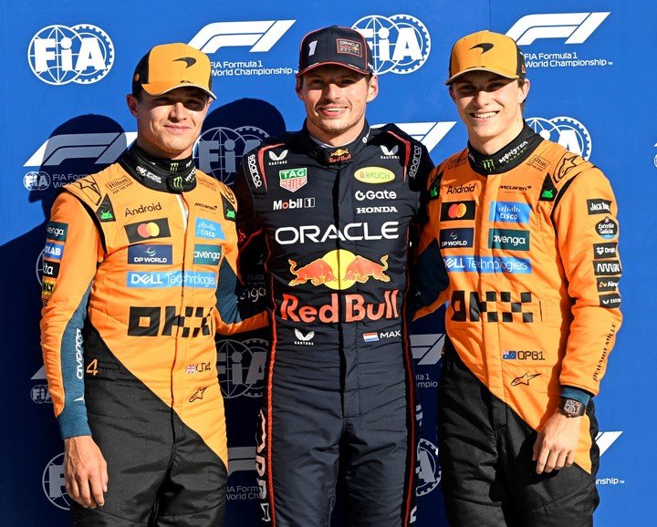 El top 3 del campeonato (EFE).