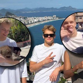 Paul Aron mostró sus exóticas vacaciones en Brasil: recorrió una favela y estuvo rodeado de monos