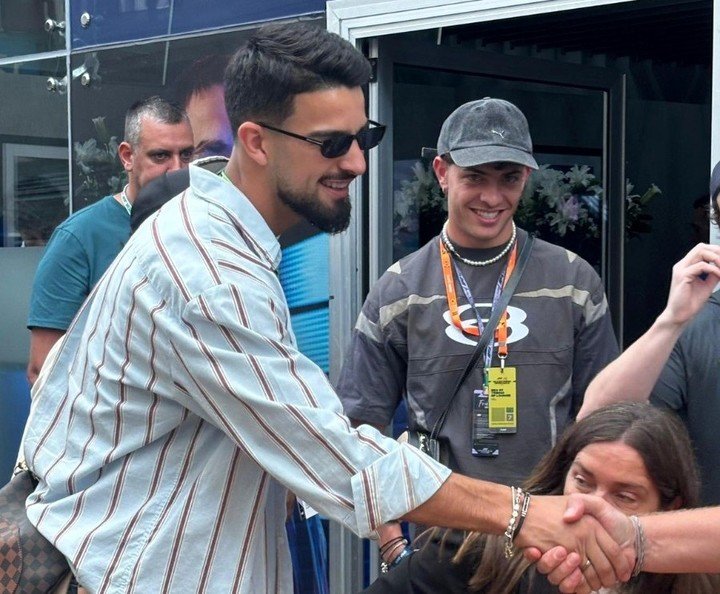 El Flaco López fue a alentar a Colapinto a Interlagos.