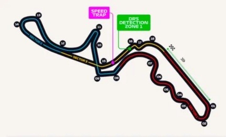 Así luce el histórico circuito de Suzuka, en Japón.