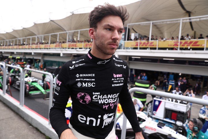 Gasly brilló en Interlagos. (REUTER)