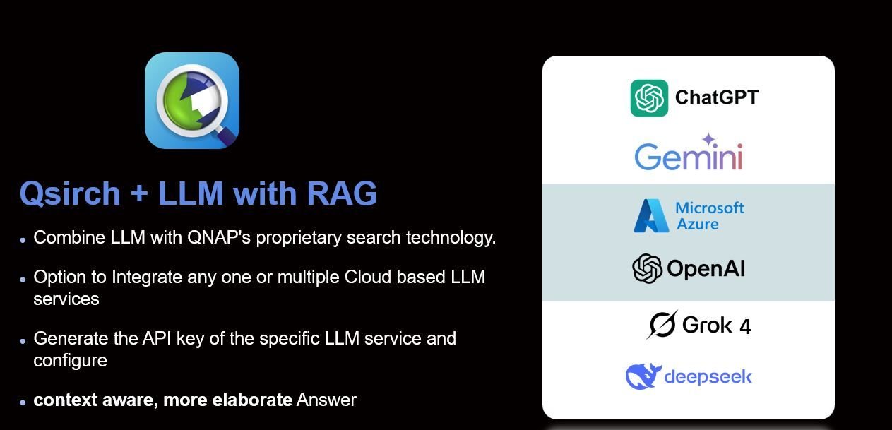 Integración de Qsirch con modelos de lenguaje como ChatGPT, Gemini, y otros para potenciar la búsqueda semántica.