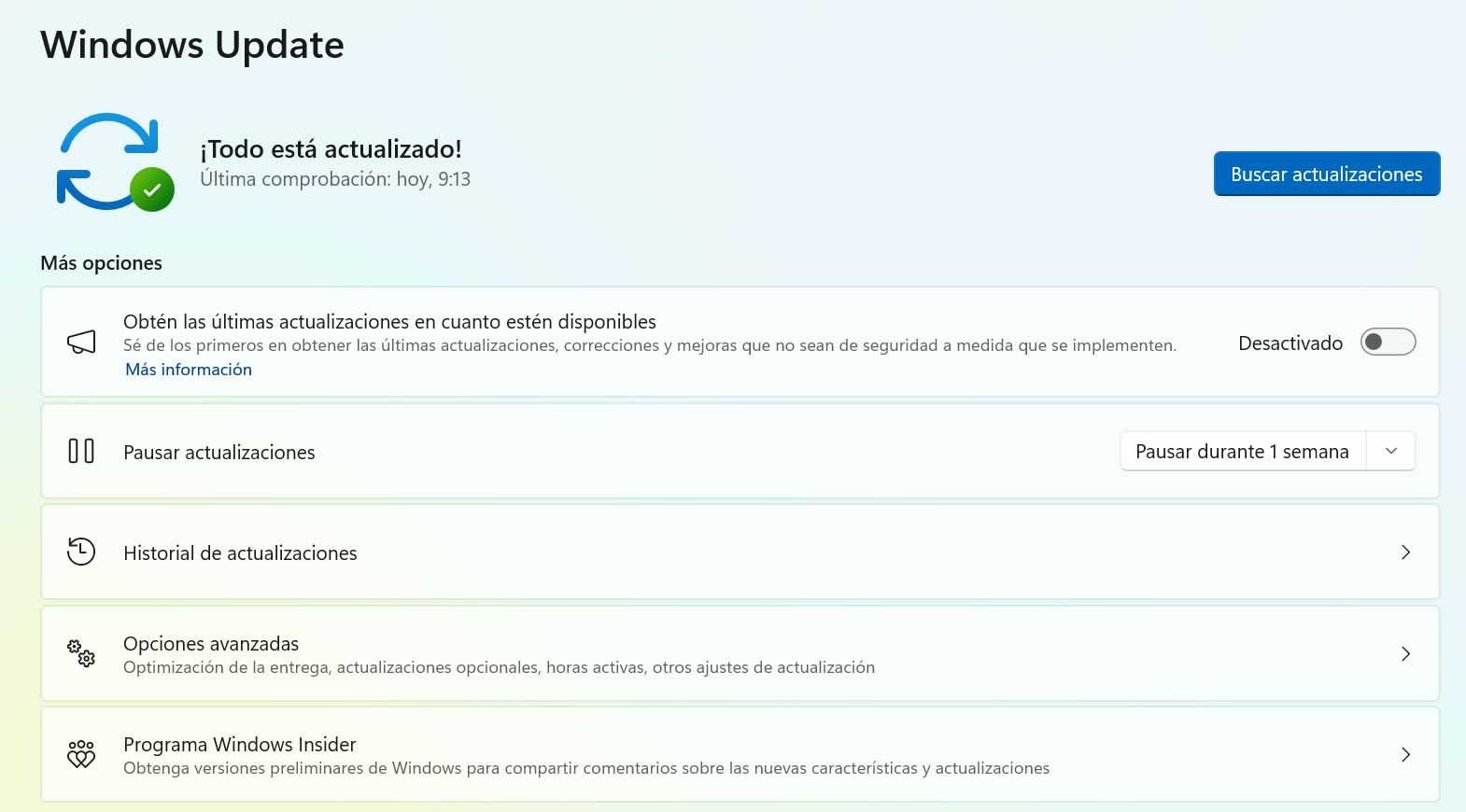 Proceso para actualizar Windows 11