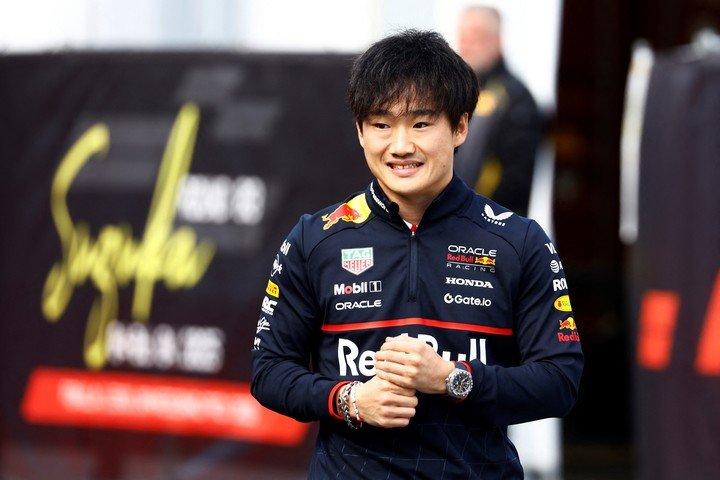 En Japón, su país, Tsunoda debutó con los colores de Red Bull. (REUTERS/Manami Yamada)