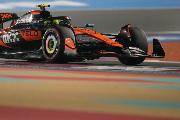El McLaren de Lando Norris.
