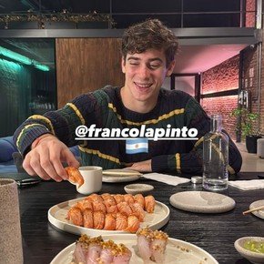 Las vacaciones de Franco Colapinto en Argentina: recital de Airbag, pádel con Tevez y sushi con Bizarrap