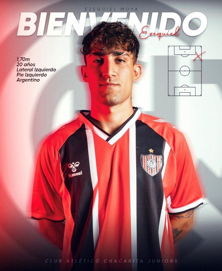 Presentación de Ezequiel Moya en Chacarita