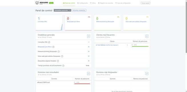 Asistente de configuración de AdGuard Home en el router ASUS GT-BE19000AI