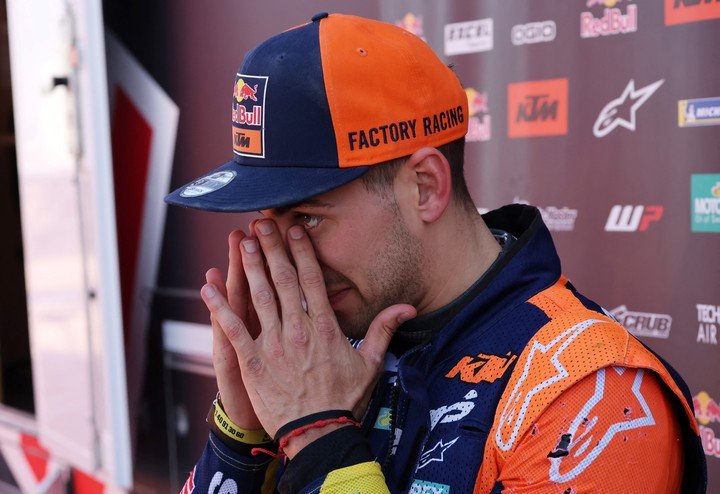 Luciano Benavides, emocionado (Reuters).