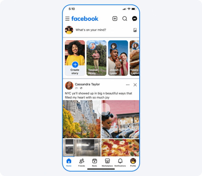 Meta rediseña Facebook con influencia de Instagram