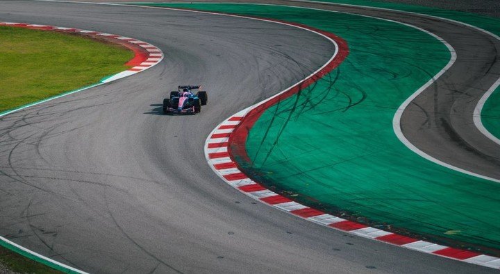 Colapinto en pista con el Alpine A526.