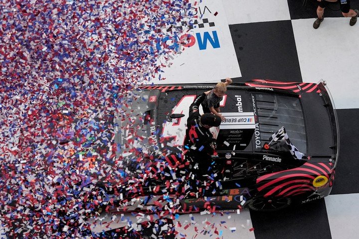 Así celebró Tyler Reddick la victoria en Daytona 500