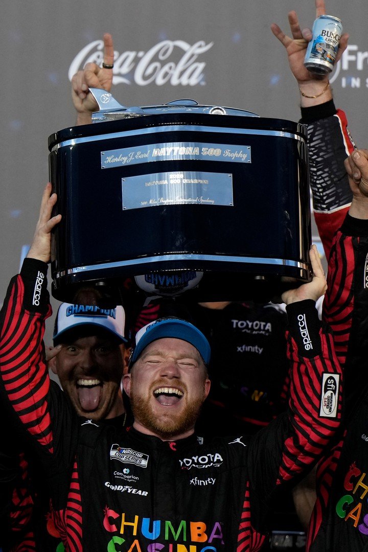 Así celebró Tyler Reddick la victoria en Daytona 500