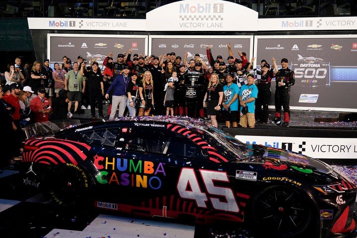 Así celebró Tyler Reddick la victoria en Daytona 500