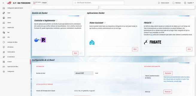 Instalación de Frigate en el router ASUS GT-BE19000AI