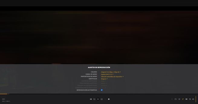 Reproducción con Plex Media Player en 4K directo con transcodificación por HDR con el NAS QNAP TS-AI642.