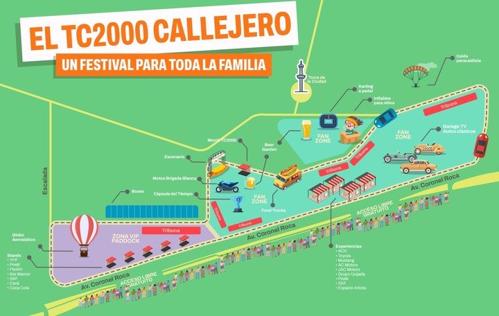 El mapa del Callejero de Buenos Aires del TC2000.