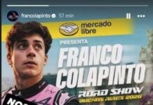 Es oficial: ¡Franco Colapinto realizará una exhibición en Buenos Aires, con un auto de Fórmula 1!