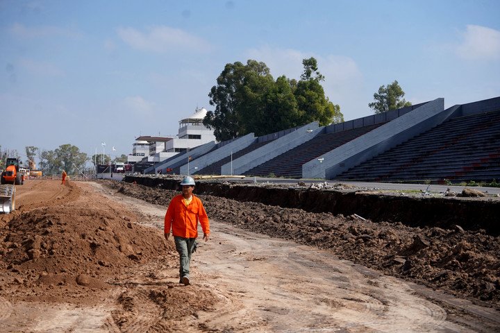 Las obras en el Autódromo.