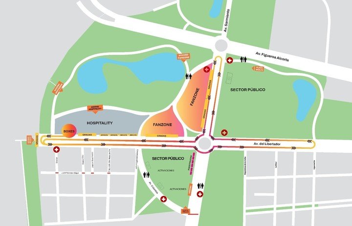 El nuevo plano con el trazado donde correrá Colapinto.