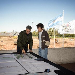 Franco Colapinto visitó las obras del Autódromo, donde quizá alguna vez corra en la Fórmula 1 