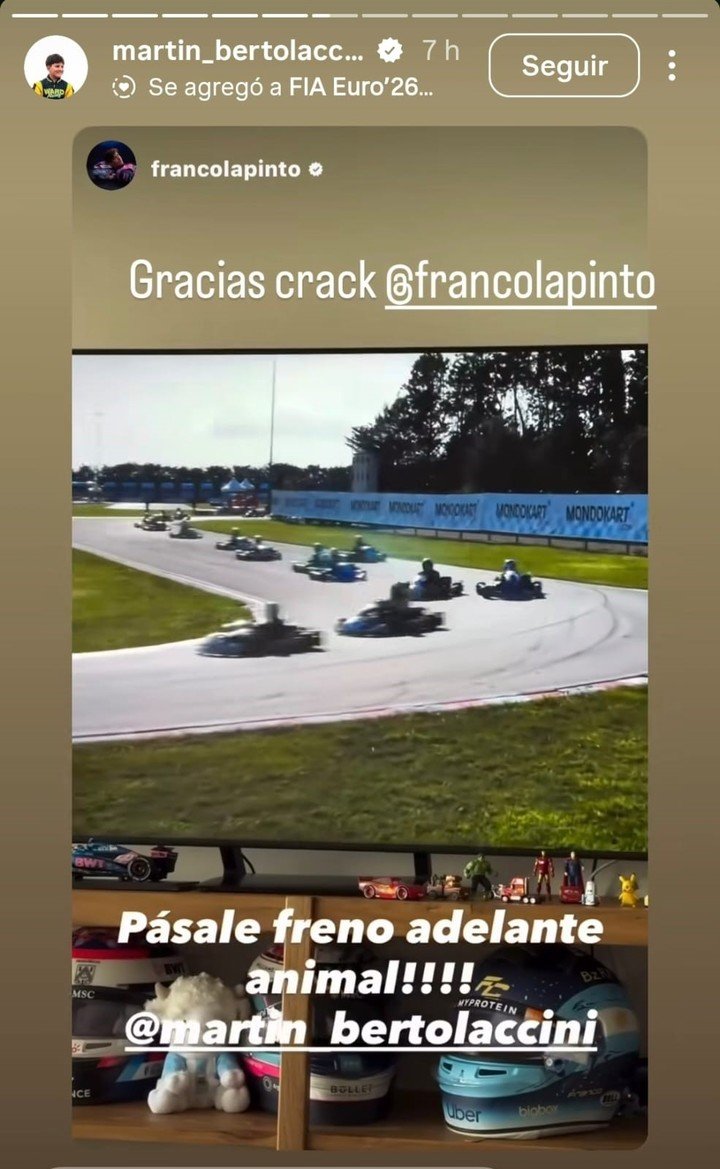 El ida y vuelta de Franco Colapinto y Martín Bertolaccini.