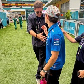 Colapinto se encontró con Del Potro: "¡Es enorme! Yo soy enano"