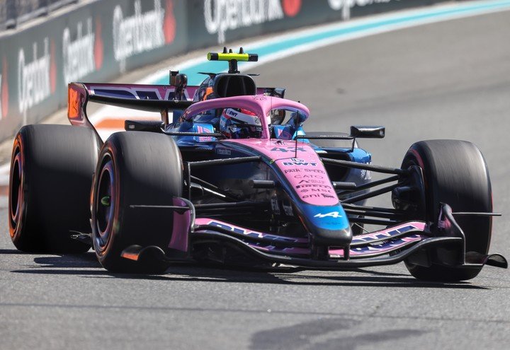 Franco Colapinto en el Gran Premio de Miami. (EFE)