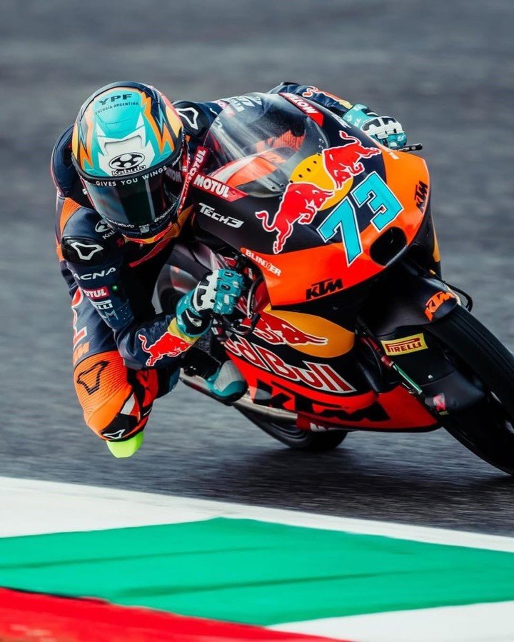Valentín Perrone marcó el quinto mejor tiempo en la práctica de Moto3 en Italia y avanzó directo a la Q2.