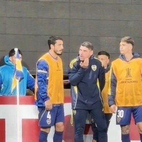 Video: Figal y su calentura con el cuerpo técnico de Ubeda